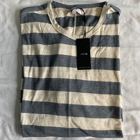 Joe's Jeans Engineered Stripe Print T-Shirt - Picture 1 of 5